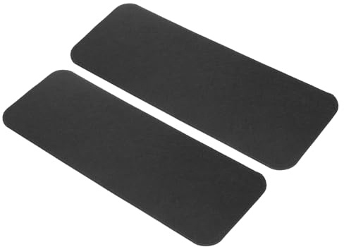 QUARKZMAN 2 Piezas Formador de Base de Fieltro, 13.8x5 Pulgadas Insertos Rectangulares para Base de Bolsos, Cojín Organizador con Esquinas Arqueadas, Negro