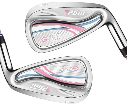 Mazza da golf da donna #7 Iron Loft 34 gradi per destrorsi L in carbonio o acciaio, ferri da golf leggeri per allenamento sportivo e all'aperto (albero in carbonio blu di grado L)