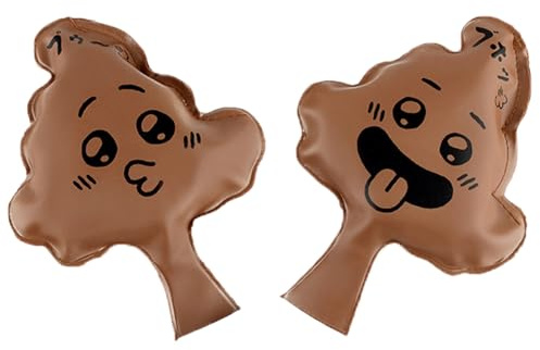 Zahoken 2 Pièces Coussin Peteur Caca pour Adultes Enfant, Coussin Péteur Farce et Attrape en Caoutchouc Réutilisable, Article de Farce Jouet de Farces Drôles pour Fêtes et Blagues