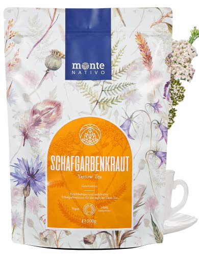 Yarrow Tea Monte Nativo (300g) - Yarrow Herb - Aromatic and 100% Pure and Natural Loose Leaf Herbal Tea Without Additives - As a healthy, refreshing infusion