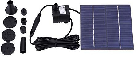 Pompe à eau solaire pompe à eau submersible avec panneau, pompe sans brosse DC pour bassin de jardin piscine Aquarium Aquarium bain d'oiseaux