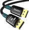 Etseinri Cavo DisplayPort 3M, Certificato VESA DP a DP Cavo 1.4 Nylon HDCP DSC1.2 8K 60Hz 4K 165Hz 144Hz 2K 240Hz, 32,4Gbps, HDR10, FreeSync e G-Sync, Display Port per Monitor Proiettore PC
