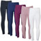 MS-Trachten Reitleggings Kinder Silikonvollbesatz mit Handytasche Reithose Mädchen Tessa (134/140, Schwarz)