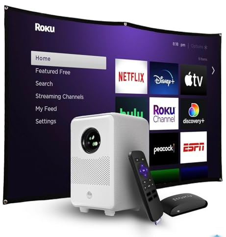 HP-projektor native HD 1080p, motoriserat fokus, smart TV, ögonvänlig, hdmi, tekniska gåvor, HP CC500 3-i-1, keystone-korrigering, projektor med skärm, 4K tv-stick