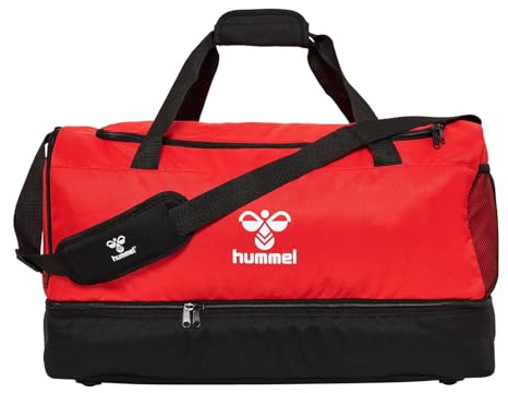 hummel, hmlCORE 2.0 SPORTS BAG W SC, TRUE RED-BLACK, L