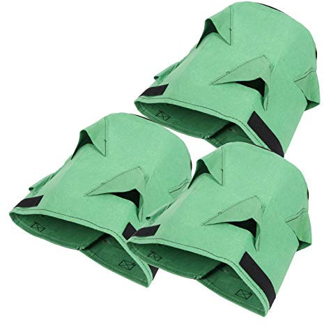 Sacco per Piantare Fragole a 6 Fori Sacchetti per Coltivazione da Giardino in Feltro 26L/7Galloni Verde per la Coltivazione di Ortaggi Sul Balcone di Casa