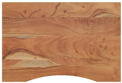 vidaXL Piano Scrivania 100x60x2,5cm Rettangolare Legno Massello Acacia, Piano per scrivania in Legno, Piano per scrivania da Ufficio, Piano