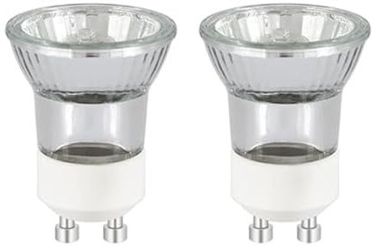 MR11 GU10 230V Ampoules, Socle GU10 Bi-Pin 45°Angle de Rayonnement, Dimmable Spot Blanc Chaud 2800K, pour éclairage d'accentuation, hotte, Rail, Plafonnier, Bougeoir, Ampoules Décoratives, 2 Pièces