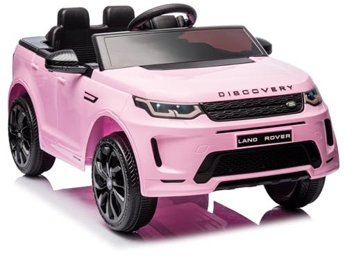 Bonnlo ferngesteuertes Auto Land Rover Evoque Design, Elektrofahrzeuge ab 1 Jahre, Kinder Elektroauto mit Fernbedienung, 2×12V 35W Motoren, Auto Spielzeug, 1 Sitzer, Rosa