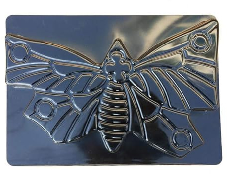 Paaruter Molde de Piedra para Paso de Mariposa Path Maker, Molde de Ladrillo de Cemento y HormigóN para Camino de JardíN y Parque, Negro para Patio