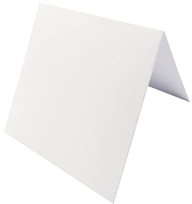 Florence Aquarellpapier Faltkarten Weiß- Briefpapier zum Basteln - 15 x 15 cm - 50 Blätter - Scrapbook Zubehör, Geburtstagskarte, Postkarten und Einladungskarten - Glatt