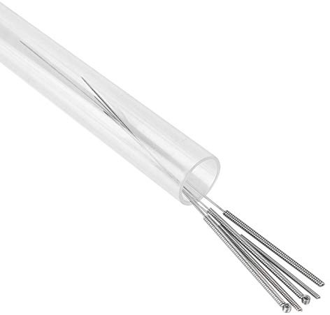 5pcs Aiguilles de Nettoyage d'imprimante 3D 0.2mm 0.3mm 0.4mm 0.5mm 0.6mm Kit d'aiguilles de Nettoyage pour duplicateur, MakerBot, RepRap, imprimante 3D (Argent)