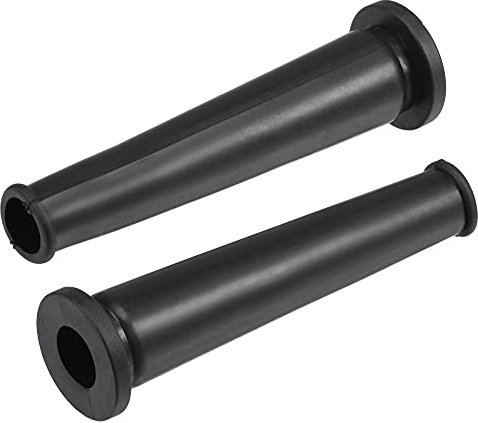 sourcing map Anti-traction Cordon Botte Protecteur Câble Manche Tuyau Caoutchouc 69mm Longueur Noir 5 Pcs