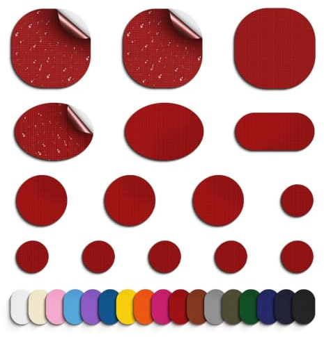 Skystuff 45pcs Nylon Repair Patches, Waterproof Self-Adhesive for Tent