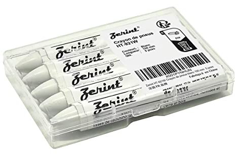 ZERINT HT921W 5 pezzi di gesso per pneumatici (bianco)