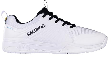 Salming Eagle 2 Indoor Hallenschuhe weiß/schwarz 1233050-0707 (eu_Footwear_Size_System, Adult, Numeric, medium, Fraction_43_and_1_Third)