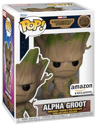 Funko Pop! Marvel: Guardians Of the Galaxy3- Alpha Groot - Guardians Of the Galaxy 3 - Amazon Exclusive - Collectable Vinyl Figure - Gift Idea - Official Merchandise - Toys for Kids & Adults