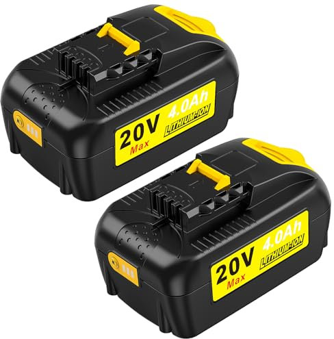 Abeden 2Stück Ersatzakku für Worx WA3644 PowerShare,20V - 4,0 Ah Li-Ion,Für alle Worx Geräte Geeignet