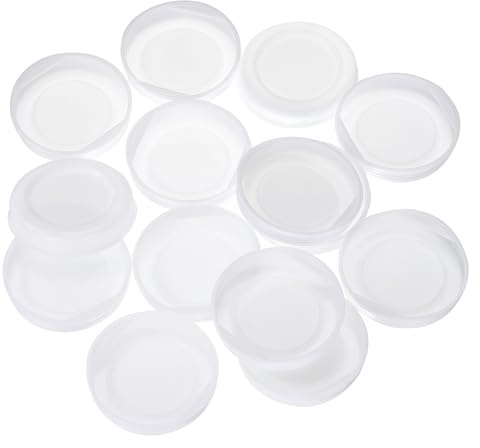 sourcing map 100 Pcs Mailing Tube End Caps 2 ID Round Cardboard Shipping Tube End Caps Protective Plastic Poster End Caps for Paper Mailing Tubes Shipping and Storage of Documents and Art