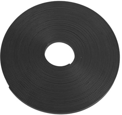 CashMuch Rouleau de ruban magnétique pour tableau blanc et surfaces métalliques, 6 mm x 8 m, bande de film PVC noir, séparateur de tableau et grille décorative pour salle de classe et bureau