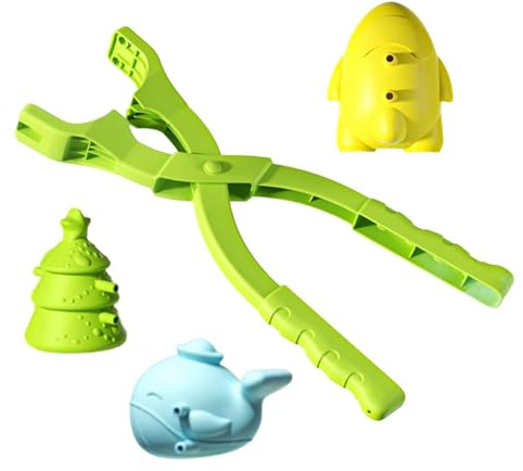 Molde para Bolas De Nieve Actividades Invernales Divertidas Portátiles | Pinza Para Bolas De Nieve Y Juguetes Exteriores Para Juegos Al Aire Libre En Jardín Playa Patio Niños Niñas Y Adultos