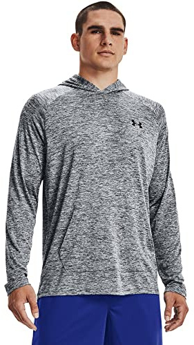 Under Armour Men's Tech 2.0 Hoodie , Pitch Gray (013)/Black, Medium