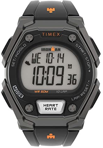 Timex Ironman Men's Classic 43mm Digital Black Resin Strap Watch TW5M49400