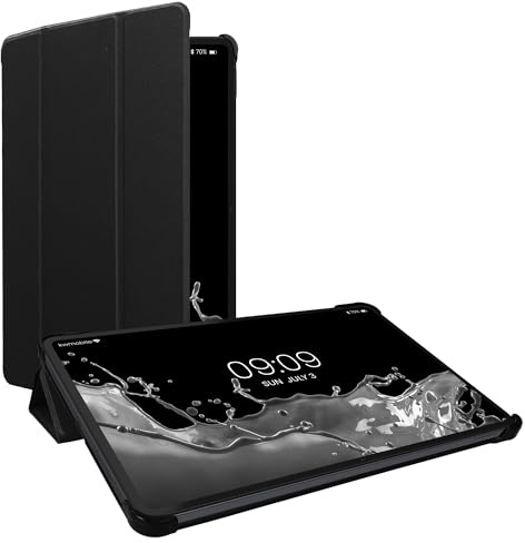 kwmobile Hülle kompatibel mit Xiaomi Pad 6 - Smart Cover Tablet Case Schutzhülle - Stand - in Schwarz