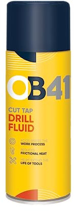 OB41 Cut Tap Drill Fluid - Extends the life of cutting and drilling equipment - Accelerates the work process - Low viscosity product, offering excellent penetrative qualities - 400ml