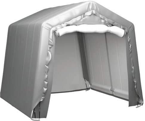 JUDYY Lagerzelt 240x240 cm Stahl Grau, Carport, Autozelt, Garage, Weidezelt, Unterstand, Zeltgarage, Lagerzelt, Gerätezelt, Pavillon Zelt, Fahrradgarage Zelt, Garagenzelt