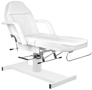 PLUS SANTE - Ment Black, Fauteuil de Soin hydraulique Professionnel - Multifonctionnel, Rotation 360°, Réglable et Confortable, Largeur 65 cm (Blanc)