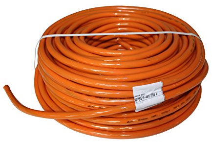 netbote24 Baustellenkabel H07BQ-F 5x1,5 bis 5x2,5, robustes Kabel für anspruchsvolle Einsätze, geeignet für den Außenbereich, 5-50m, orange, Stecker auf Buchse, für viele verschiedene Geräte