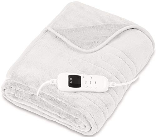 sinnlein® Coperta Elettrica Termica Riscaldata 200x180cm | Scaldaletto Elettrico con Spegnimento Automatico | Riscaldamento Rapido Coperta Termico | Timer