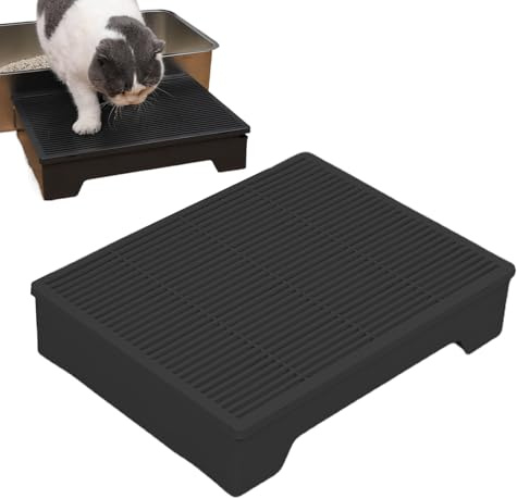 Kattramp - Självrengörande stegar, Papperskorgar | Justerbar Anti-Track Kattunge Ramp Höjd med Anti-Ull Grill för Multikatter Hushåll