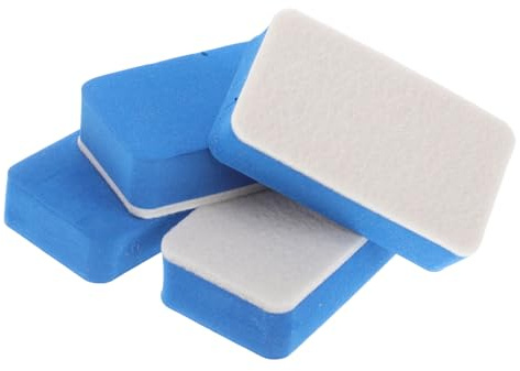 HAWILLOSCH Esponjas de Limpieza de Aceite para Coche 4 Piezas Almohadillas de Pulido Manual Almohadillas de Cera para de Automóviles