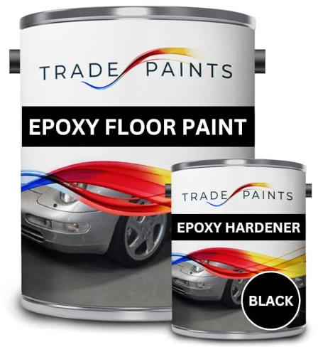 2 Pack Epoxy Garage Floor Paint - 5 Litres (Black)