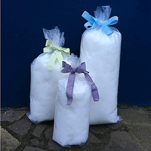 EVERGREENWEB 1 kg Imbottitura Ovatta Cotone Sintetico Alta qualità per Imbottiture Cuscini, trapunte, divani, poltrone, Peluche, Resistente Alte Temperature, Fiocchi in Fibra di Poliestere Lavabile