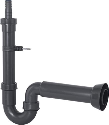 Cornat T355104R - Tubos para máquina (inodoro, 1 1/2 x 50 mm (409), para instalaciones sanitarias, Rezyklat, protección del medio ambiente, color gris