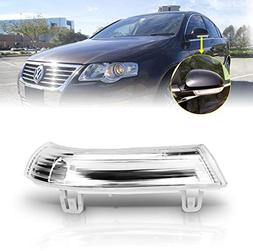 TangMiGe Blinker für Volkswagen VW GTI, Golf 5/6 Wagon/Plus, Sharan, Eos, Jetta 3, Passat; SEAT Alhambra; SKODA Superb mit E-Markierung, 1 Stück Links, Spiegel Blinker Seitenblinker Blinkleuchte