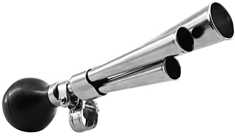 WEERAS Vintage Bicycle Air Horn Triple Note, 11-inch Large Horn, Suitable for Most Bicycles