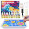 Hapikids Glow Water Marbling Paint for Kids, Arts and Crafts for Kids Age 6-12 Toys for 7-12 Year Old Girls Gift for 9 10 11 Year Olds Girls Boys Crafts for Kid Age 7-12 Birthday Gift Ideas