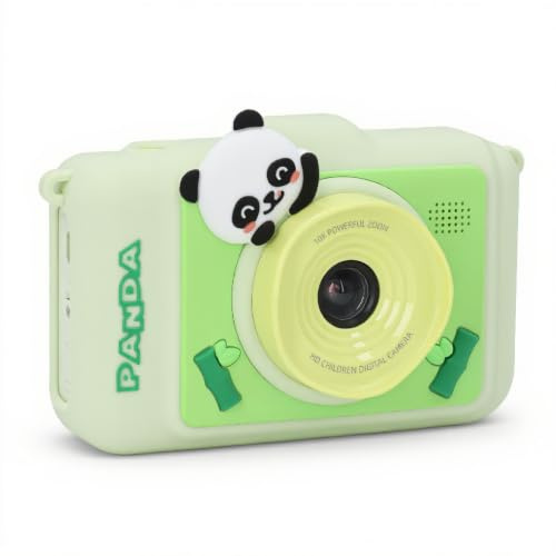 3,5 Tum Stor Skärm HD 96 MP Digitalkamera, med Dubbla Kameror Foton Video MP3-musikspelare, 10x Zoom Telefoto Digital Selfiekamera, med Fri Sikt och Mer ögonskydd, för små