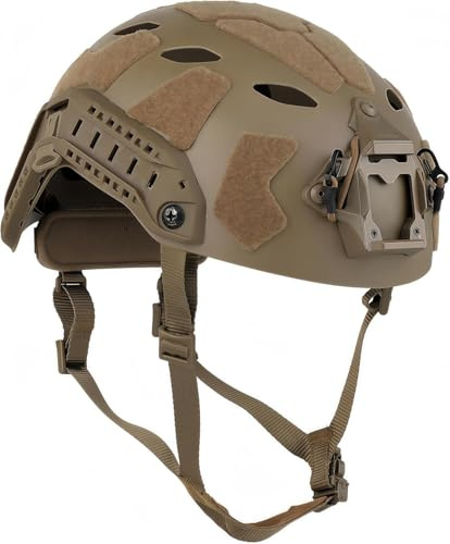 Casque Tactique Version simplifiée 0ps-C0re SF Coupe Super Haute pour Le Cyclisme en extérieur, Le Paintball et l'airsoft (Khaki)