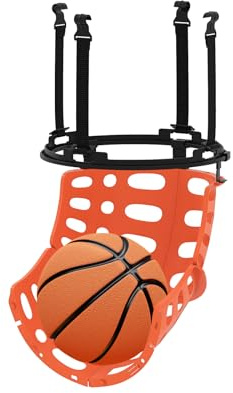 COSTWAY Retour de Ballon de Basketball, Système de Retour de Balle Rotatif à 360° avec 4 Crochets, Équipement d'Entraînement Sportif au Tir, Rebondisseur Fixation Robuste pour Adultes Enfants