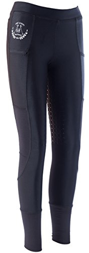 HKM SPORTS EQUIPMENT Unisex Hose Reitleggings - Mesh- Silikon hel besatz9100