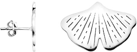 SOFIA MILANI - Damen Ohrringe 925 Silber - Ginkoblatt Ohrstecker - E1293