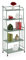 Relaxdays Standregal, Stahl, HxBxT: 133 x 56 x 28 cm, Regal Küche & Bad, 5 Gitterablagen, Metallregal stehend, Mint