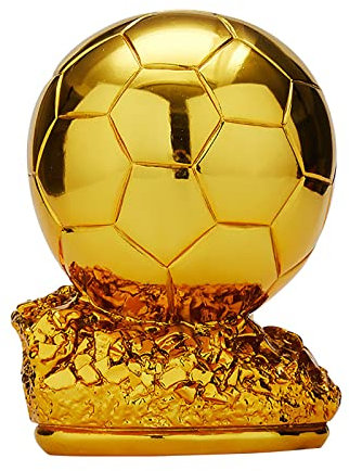 BANGLAIXING Football Golden Ballon Trophy Champion Trophy World's Best Player MVP Shooter Awards World Cup Replik Resin Crafts Souvenir Gifts