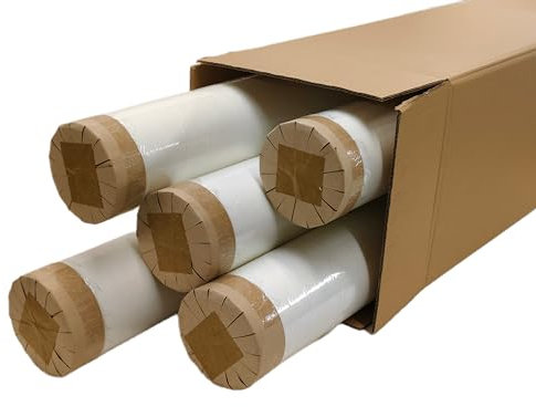 5 x Glasfasertapete 50 m x 0,9 m glatt; 225 m2 ; Großartige Qualität ; Fiberglas ; Malervlies ; Anstrichvlies ca. 50 g/m² ; Renoviervlies 50m x 0,9m Glasgewebe 5 x Rolle