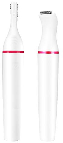 Recortadora de Pelo 4 en 1 para Mujer, Afeitadora de Bikini para Cejas y Nariz con Cabezal Cortador Desmontable y Diseño Lavable, Uso Doble en Seco y Húmedo, Tamaño Ligero y